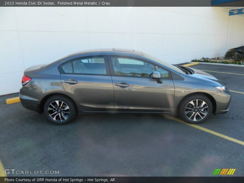 Polished Metal Metallic / Gray 2013 Honda Civic EX Sedan