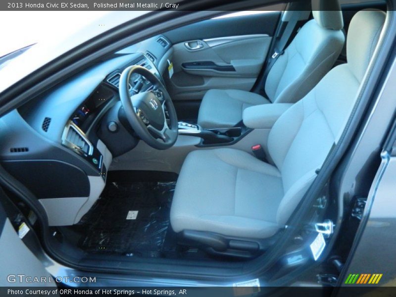 Polished Metal Metallic / Gray 2013 Honda Civic EX Sedan