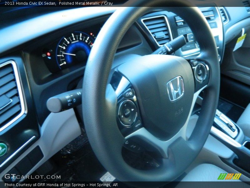 Polished Metal Metallic / Gray 2013 Honda Civic EX Sedan