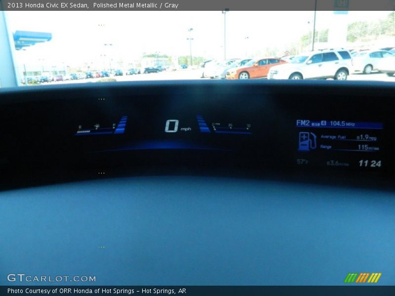 Polished Metal Metallic / Gray 2013 Honda Civic EX Sedan