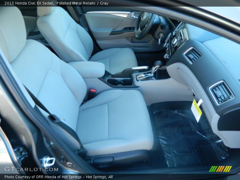 Polished Metal Metallic / Gray 2013 Honda Civic EX Sedan