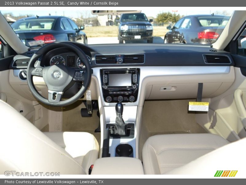 Candy White / Cornsilk Beige 2013 Volkswagen Passat 2.5L SE