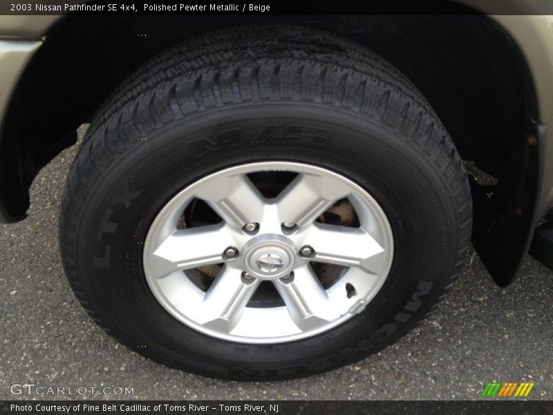 Polished Pewter Metallic / Beige 2003 Nissan Pathfinder SE 4x4