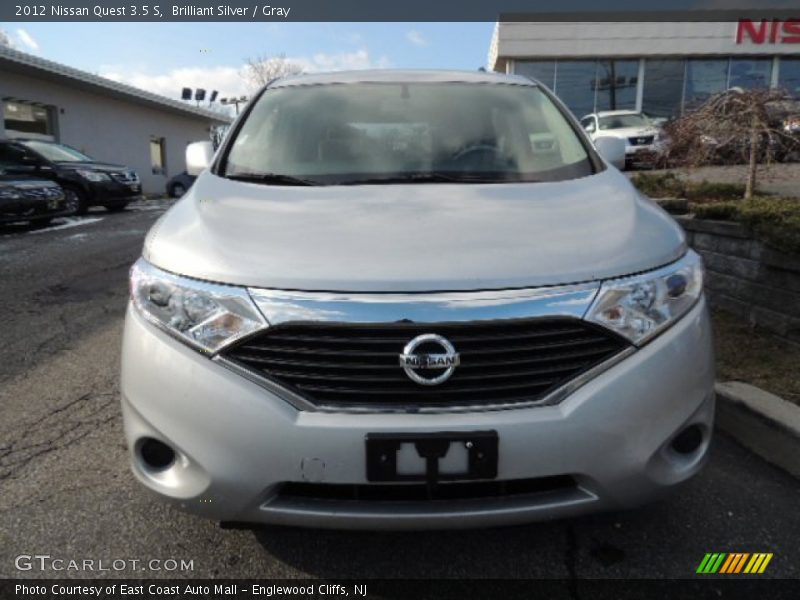 Brilliant Silver / Gray 2012 Nissan Quest 3.5 S