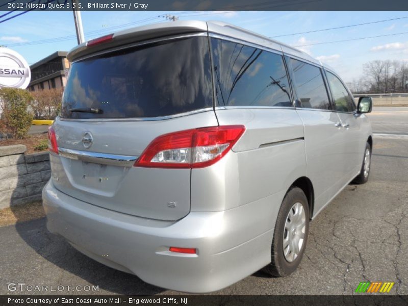 Brilliant Silver / Gray 2012 Nissan Quest 3.5 S
