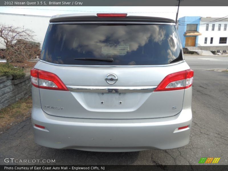 Brilliant Silver / Gray 2012 Nissan Quest 3.5 S