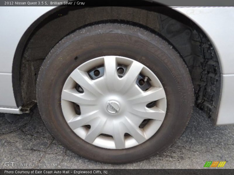 Brilliant Silver / Gray 2012 Nissan Quest 3.5 S