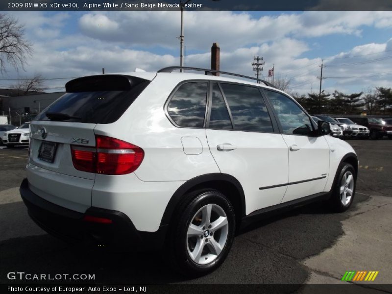 Alpine White / Sand Beige Nevada Leather 2009 BMW X5 xDrive30i