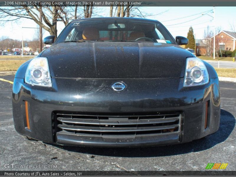 Magnetic Black Pearl / Burnt Orange Leather 2006 Nissan 350Z Touring Coupe