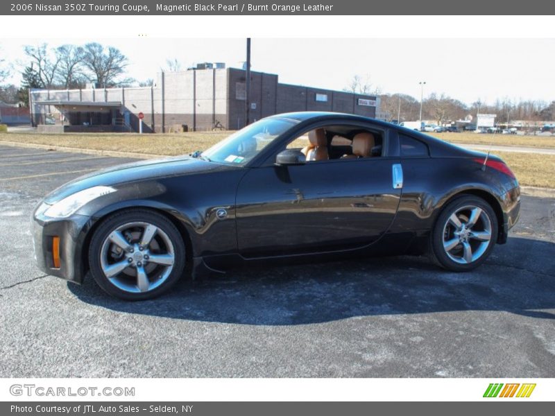 Magnetic Black Pearl / Burnt Orange Leather 2006 Nissan 350Z Touring Coupe