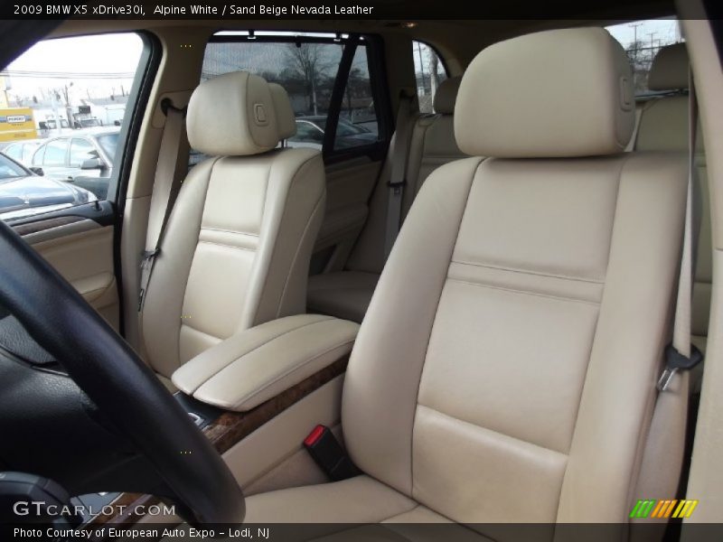 Alpine White / Sand Beige Nevada Leather 2009 BMW X5 xDrive30i