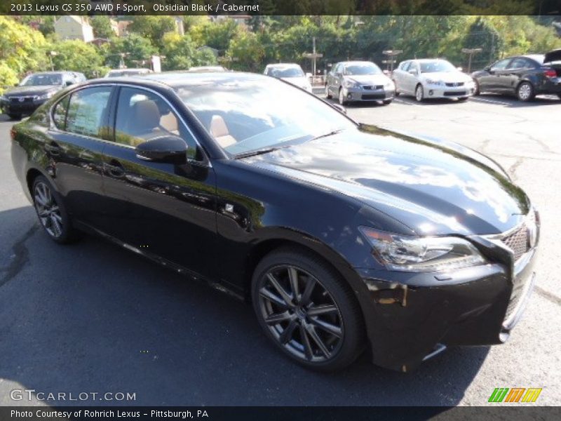 Obsidian Black / Cabernet 2013 Lexus GS 350 AWD F Sport
