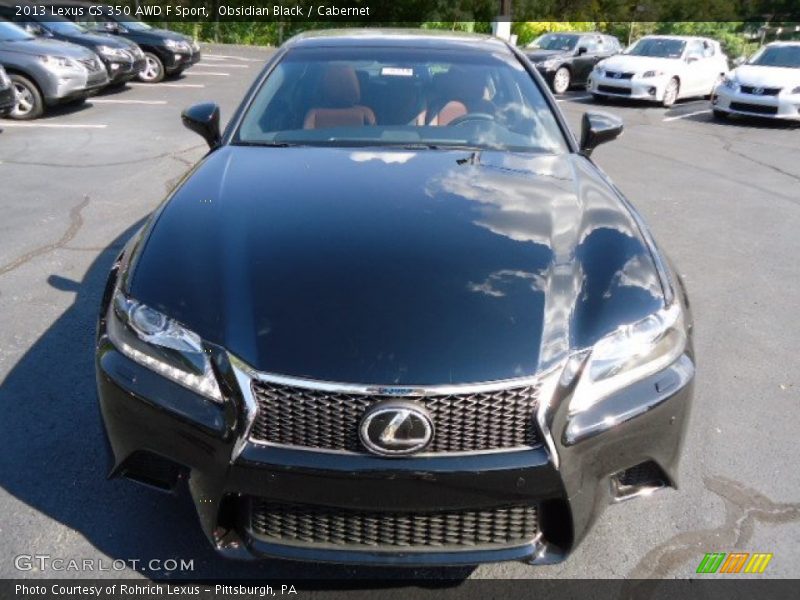 Obsidian Black / Cabernet 2013 Lexus GS 350 AWD F Sport