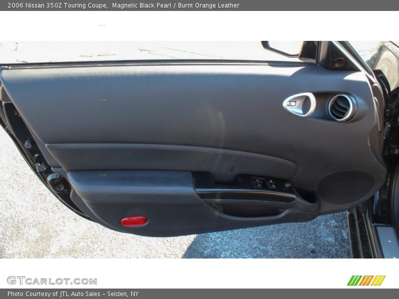 Magnetic Black Pearl / Burnt Orange Leather 2006 Nissan 350Z Touring Coupe