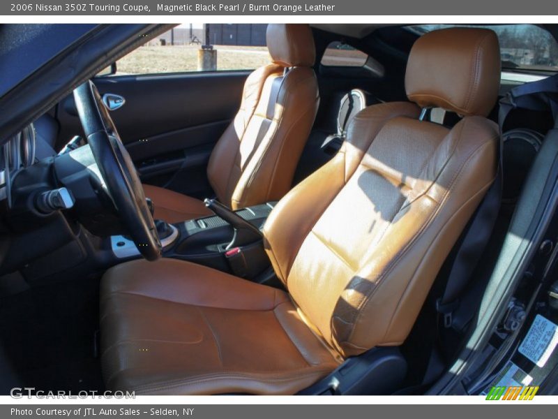 Magnetic Black Pearl / Burnt Orange Leather 2006 Nissan 350Z Touring Coupe