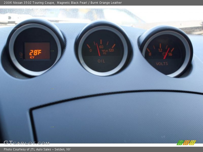 Magnetic Black Pearl / Burnt Orange Leather 2006 Nissan 350Z Touring Coupe