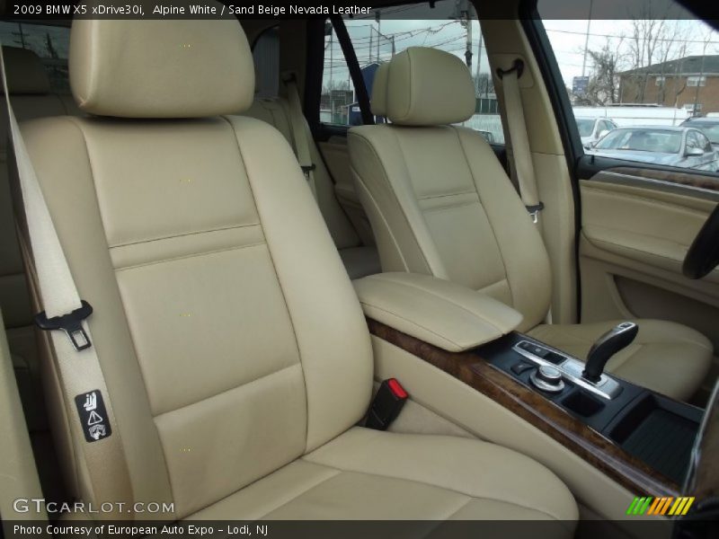 Alpine White / Sand Beige Nevada Leather 2009 BMW X5 xDrive30i