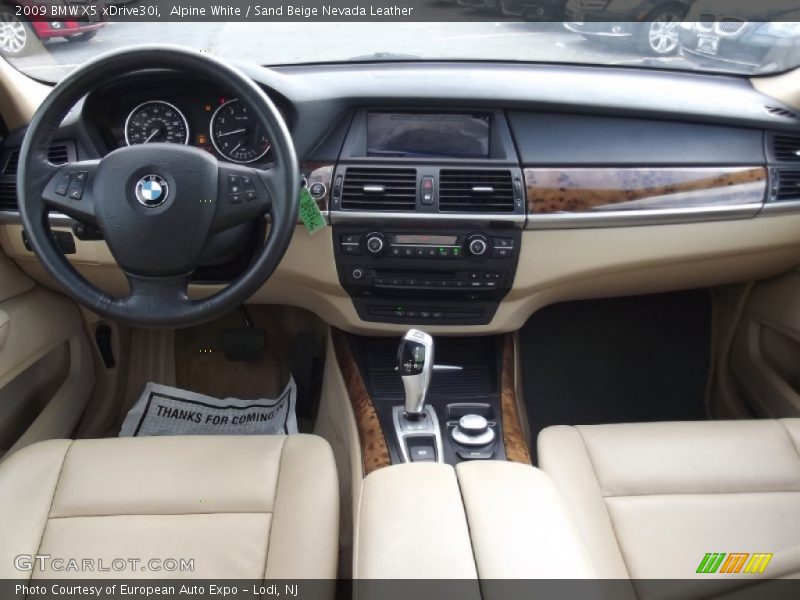 Alpine White / Sand Beige Nevada Leather 2009 BMW X5 xDrive30i