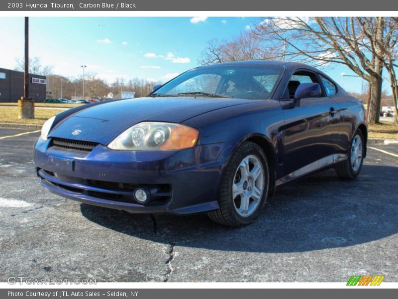 Carbon Blue / Black 2003 Hyundai Tiburon