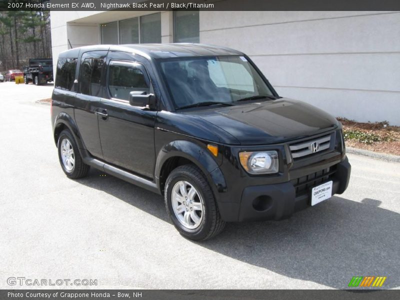 Nighthawk Black Pearl / Black/Titanium 2007 Honda Element EX AWD