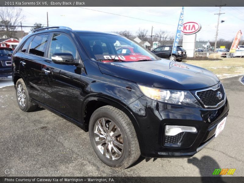 Ebony Black / Black 2011 Kia Sorento SX V6