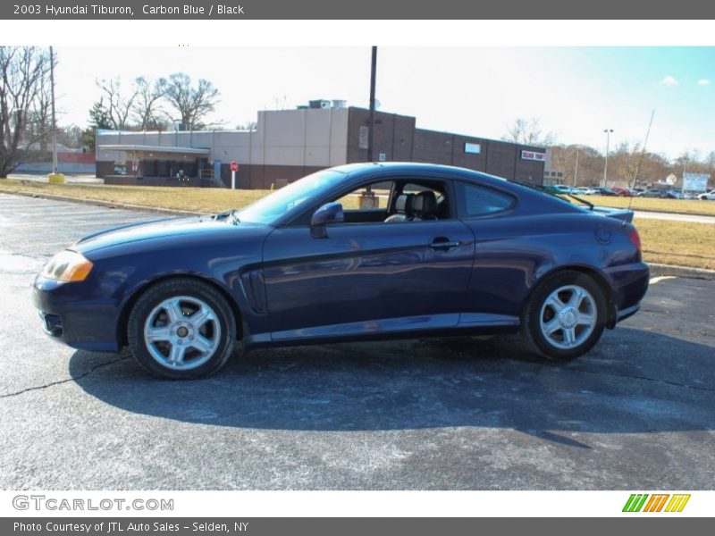 Carbon Blue / Black 2003 Hyundai Tiburon