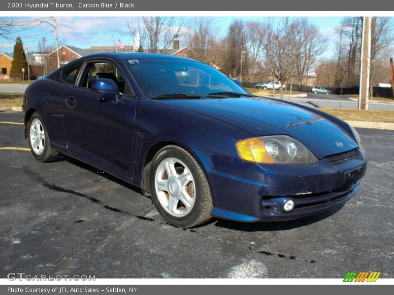 Carbon Blue / Black 2003 Hyundai Tiburon