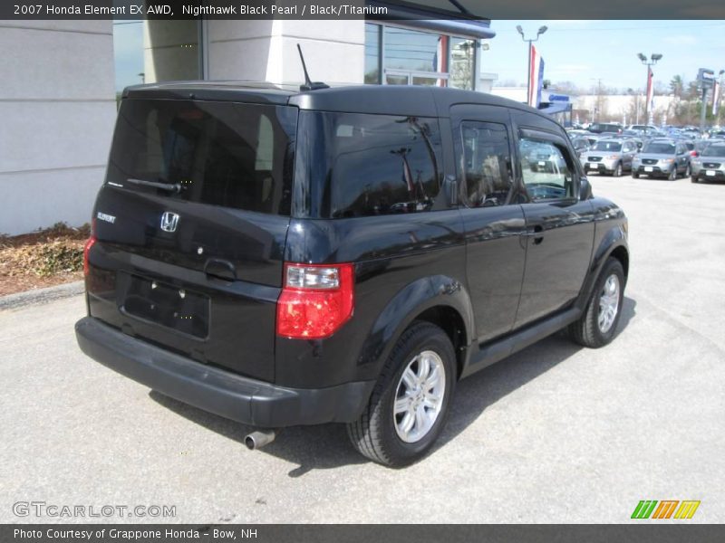 Nighthawk Black Pearl / Black/Titanium 2007 Honda Element EX AWD