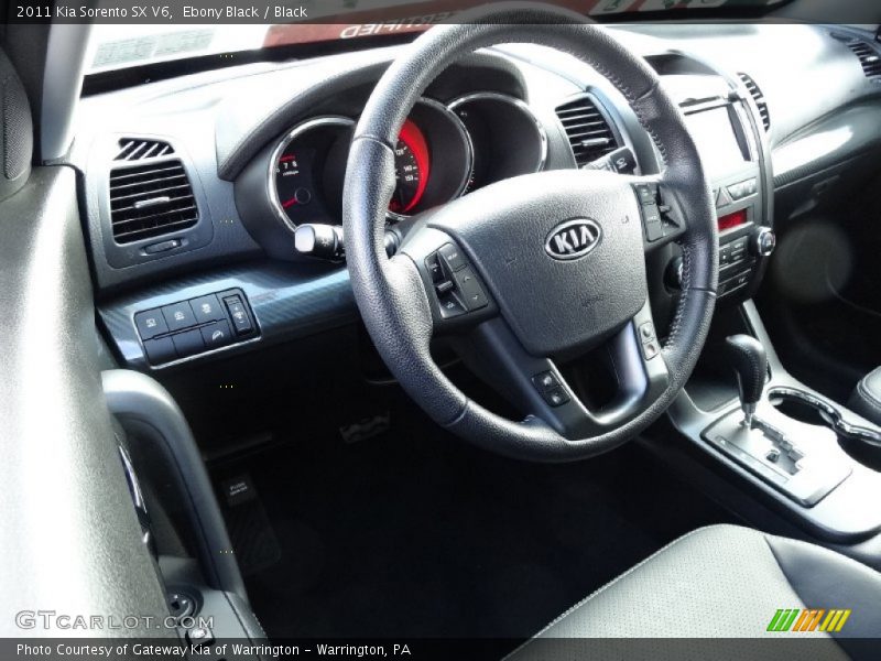 Ebony Black / Black 2011 Kia Sorento SX V6