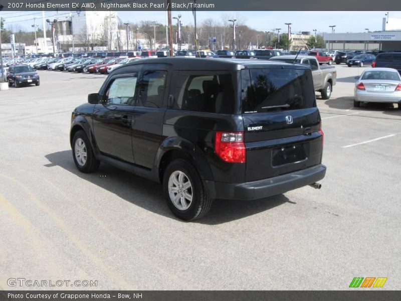 Nighthawk Black Pearl / Black/Titanium 2007 Honda Element EX AWD