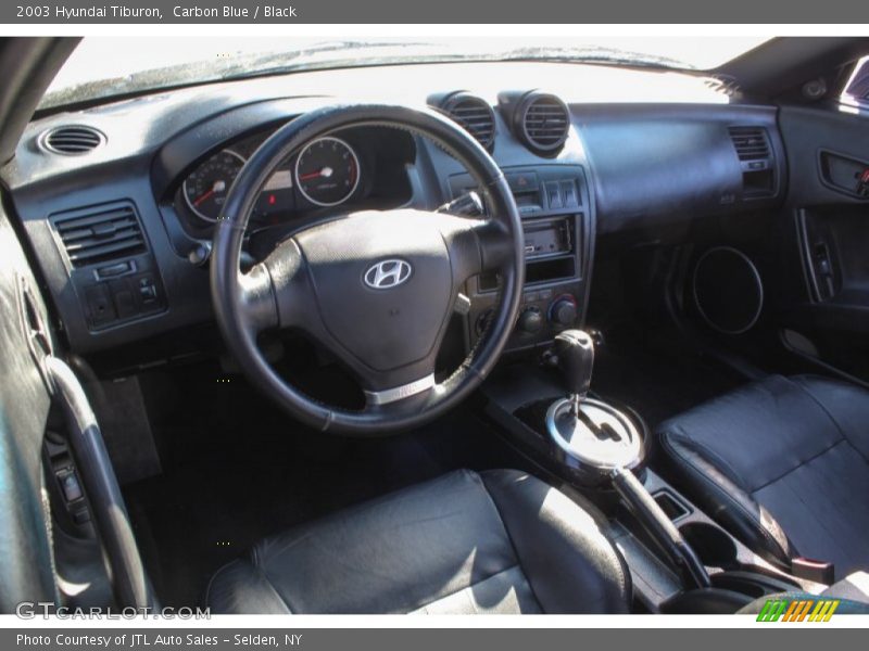 Carbon Blue / Black 2003 Hyundai Tiburon