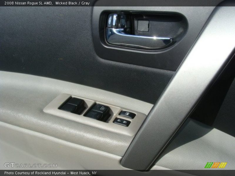 Wicked Black / Gray 2008 Nissan Rogue SL AWD