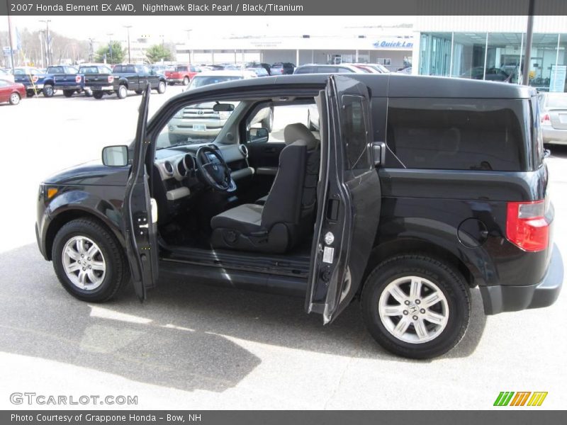 Nighthawk Black Pearl / Black/Titanium 2007 Honda Element EX AWD