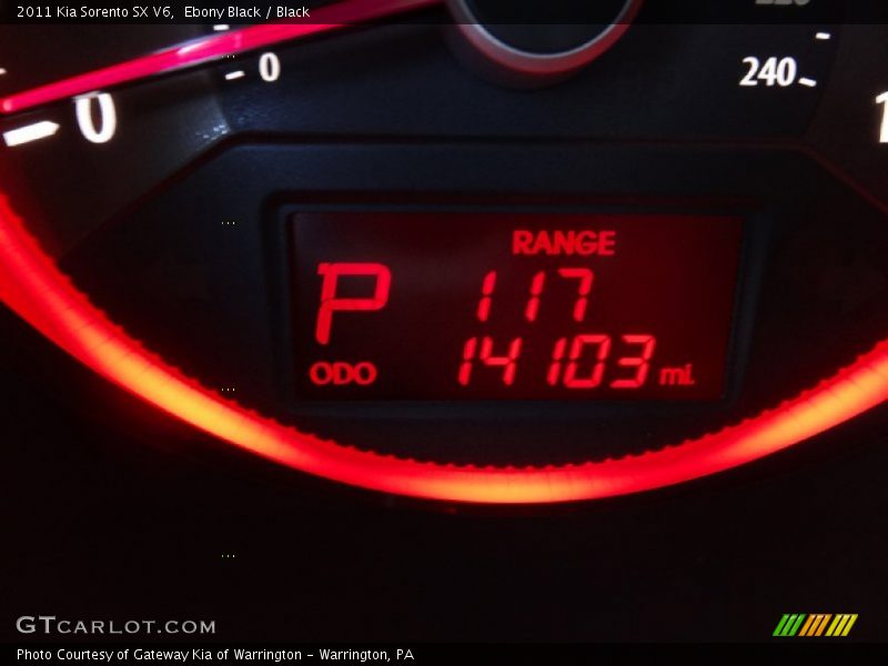 Ebony Black / Black 2011 Kia Sorento SX V6