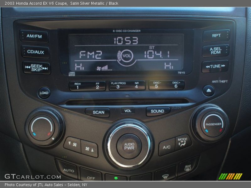 Controls of 2003 Accord EX V6 Coupe