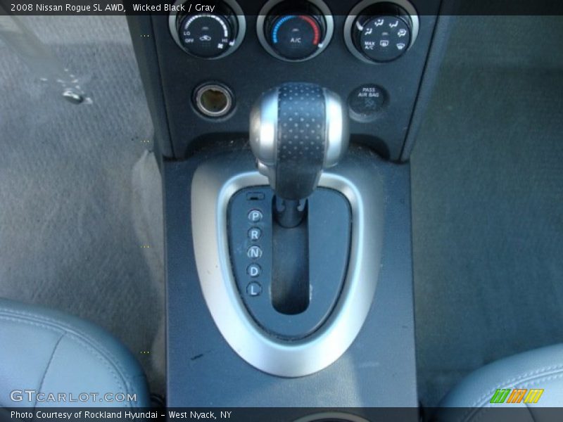 Wicked Black / Gray 2008 Nissan Rogue SL AWD