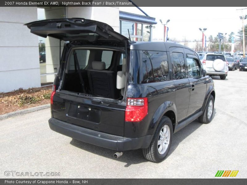Nighthawk Black Pearl / Black/Titanium 2007 Honda Element EX AWD