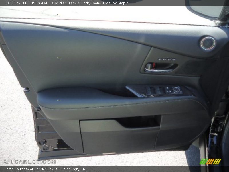 Obsidian Black / Black/Ebony Birds Eye Maple 2013 Lexus RX 450h AWD