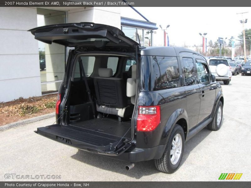 Nighthawk Black Pearl / Black/Titanium 2007 Honda Element EX AWD