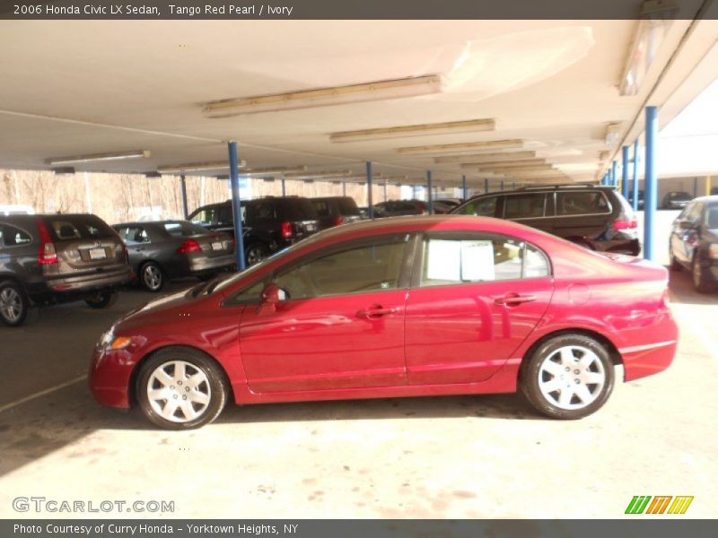 Tango Red Pearl / Ivory 2006 Honda Civic LX Sedan