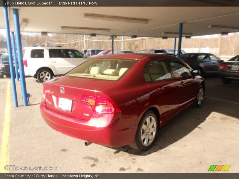 Tango Red Pearl / Ivory 2006 Honda Civic LX Sedan