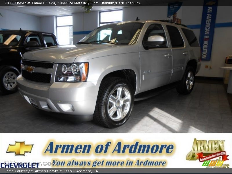 Silver Ice Metallic / Light Titanium/Dark Titanium 2013 Chevrolet Tahoe LT 4x4