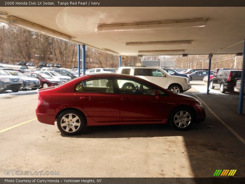 Tango Red Pearl / Ivory 2006 Honda Civic LX Sedan