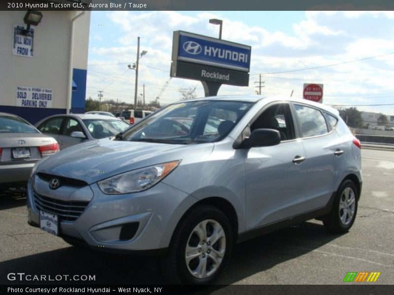 Aurora Blue / Taupe 2010 Hyundai Tucson GLS