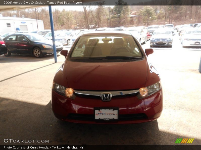 Tango Red Pearl / Ivory 2006 Honda Civic LX Sedan