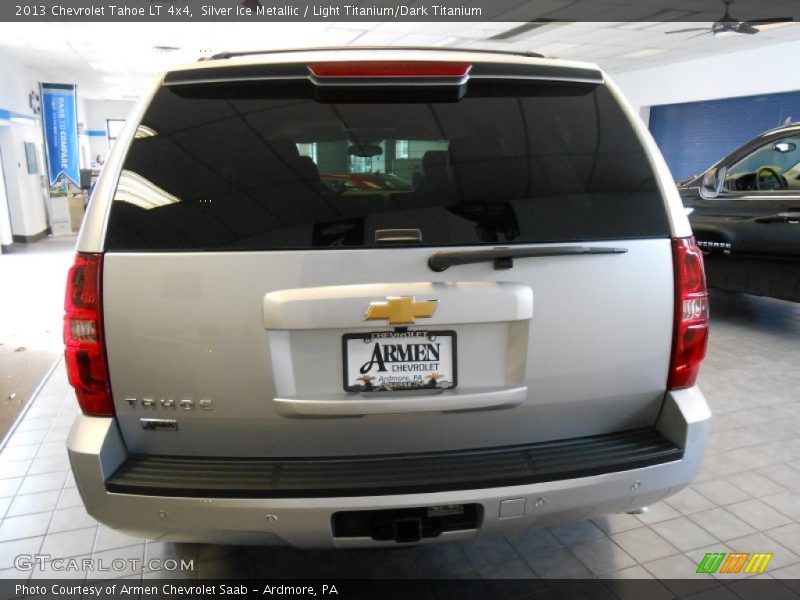 Silver Ice Metallic / Light Titanium/Dark Titanium 2013 Chevrolet Tahoe LT 4x4