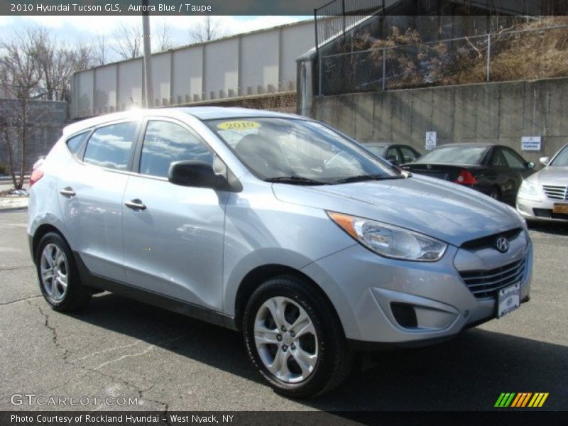 Aurora Blue / Taupe 2010 Hyundai Tucson GLS