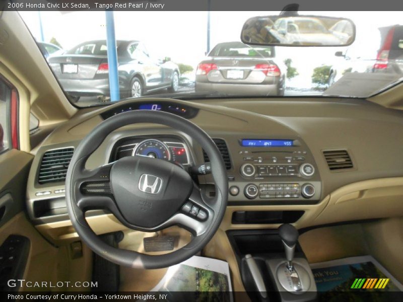 Tango Red Pearl / Ivory 2006 Honda Civic LX Sedan
