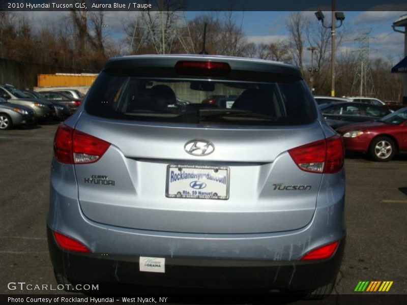 Aurora Blue / Taupe 2010 Hyundai Tucson GLS