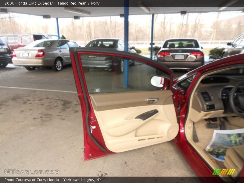 Tango Red Pearl / Ivory 2006 Honda Civic LX Sedan